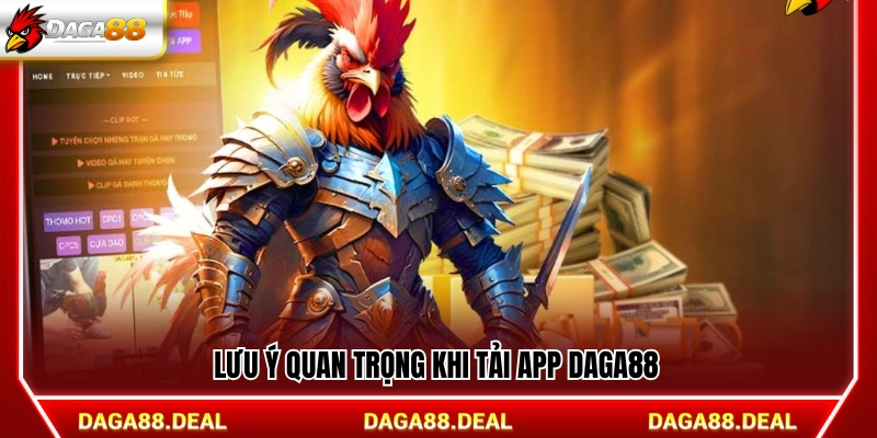 Lưu ý cần nhớ trong quá trình tải app Daga88